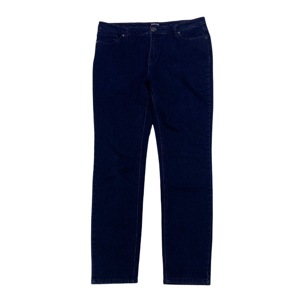 Buffalo David Bitton Jeans Francesca Size 12/32 Mid Rise Skinny Dark Wash